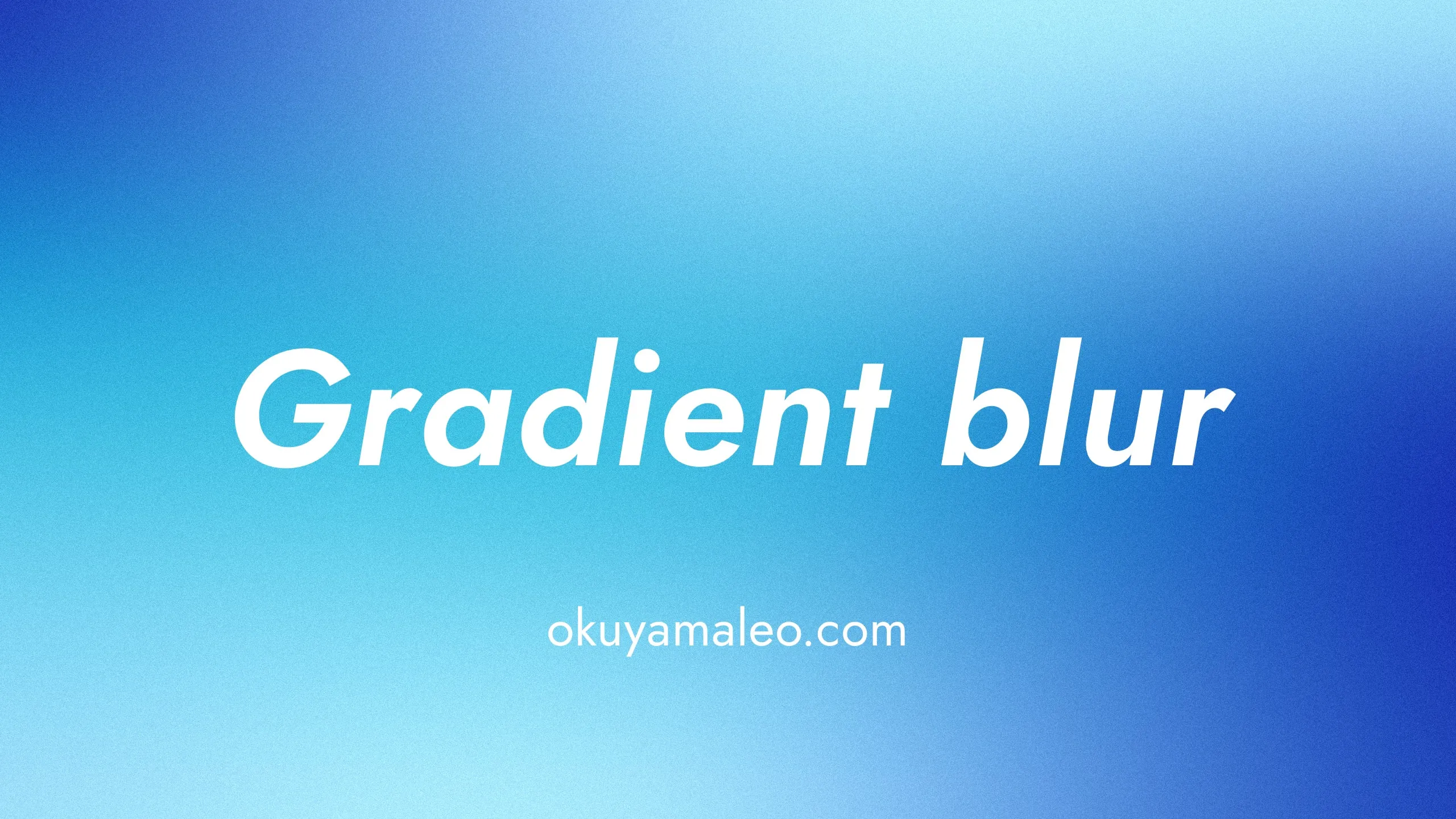 Gradient Blur Generator